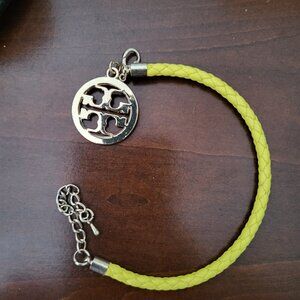 TORY BURCH WOVEN BRACELET WITH TB EMBLEM